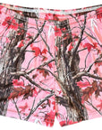 RF-Wear Women's Tree Camo Shorts - Light Pink