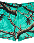 RF-Wear Women's Tree Camo Shorts - Teal