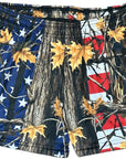 RF-Wear Women's Tree Camo Shorts - USA Flag