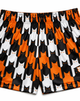 Clearance RF Women's Cats Pocket Shorts - Black/Orange/White
