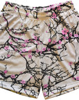 RF Wear Men's Mesh Blossom Shorts - Cream/Pink
