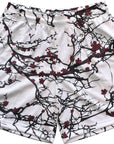 RF Wear Men's Mesh Blossom Shorts - White/Burgundy