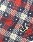 RF Wear Men's Patriotic Plaid Red/White/Blue