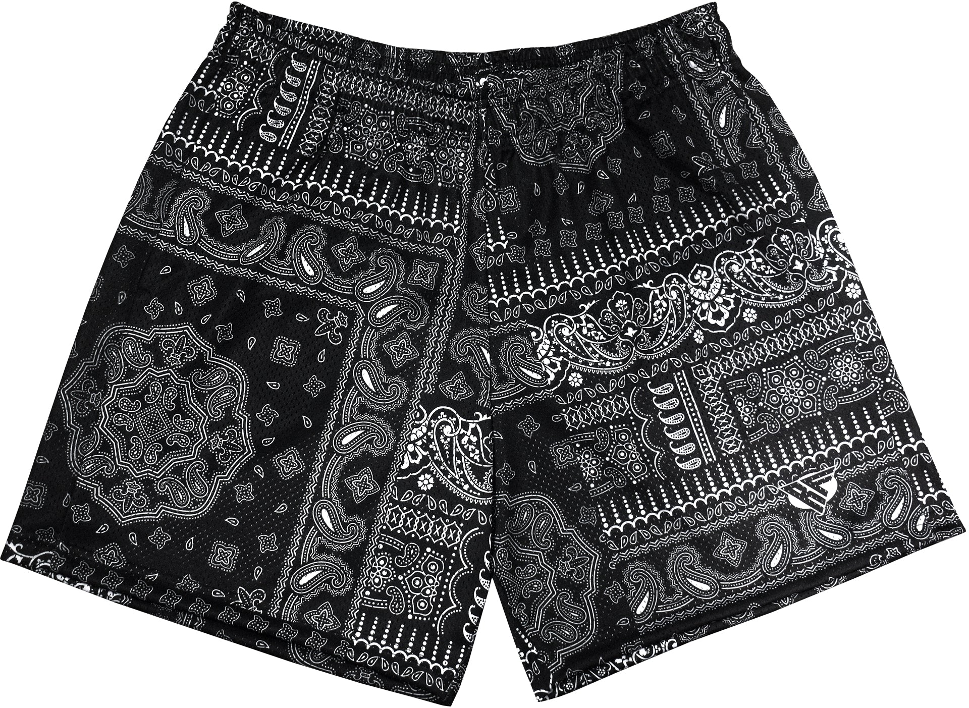 RF Mesh Mismatch Bandana Shorts - Black