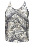 RF Wear Women's Lightweight Crossed-Back Top - Tree Camo - Cream/Grey