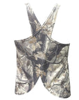 RF Wear Women's Lightweight Crossed-Back Top - Tree Camo - Cream/Grey - Back Side