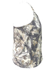 RF Wear Women's Lightweight Crossed-Back Top - Tree Camo - Cream/Grey - Side View