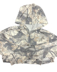 RF Wear Women's Mesh Ultra Crop Hoodie - Tree Camo - Cream/Grey - Front