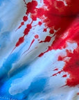 RF Wear Patriotic Tie Dye Shorts - Red/White/Blue