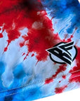 RF Wear Patriotic Tie Dye Shorts - Red/White/Blue