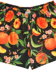 RF Wear Women's Peach Shorts - Orange/Black - Front