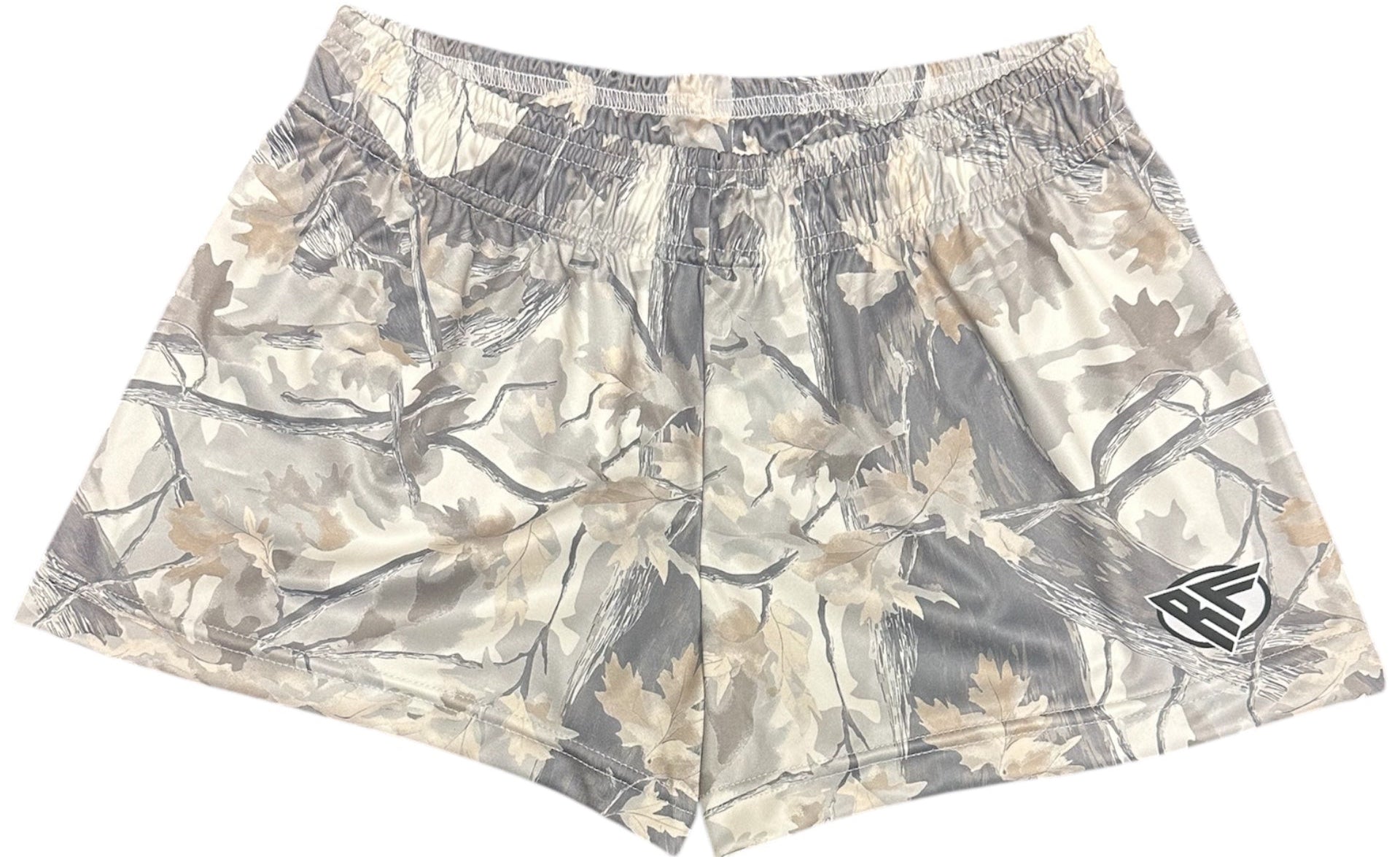 RF Wear Women's Tree Camo Shorts - Cream/Grey