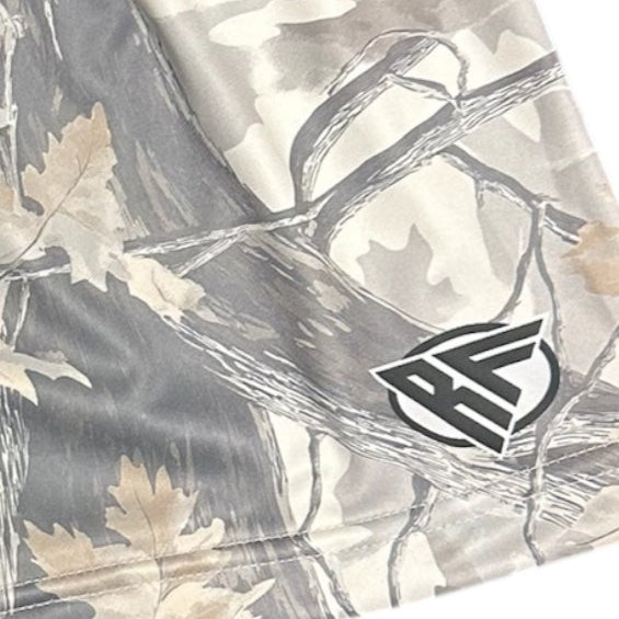 RF Wear Women's Tree Camo Shorts - Cream/Grey