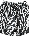 RF-Wear Men's Bolt Shorts in Black/White