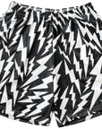 RF Wear Men's Lightning Bolt Shorts - Black/White