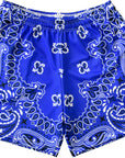 RF-Wear Men's Mesh Bandana Shorts in blue.