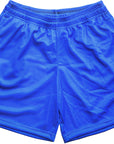 RF-Wear Men's Mesh Solid Color Shorts in Royal-Blue