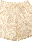 RF-Wear Men's Mesh Topography Shorts in Cream/Tan