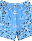 RF Wear Men's Mesh Bandana Shorts - Sky Blue