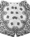 RF-Wear Men's Mesh Bandana Shorts in White