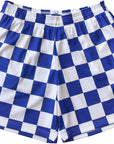 RF Wear Men's Mesh Checkered Shorts - Blue/White