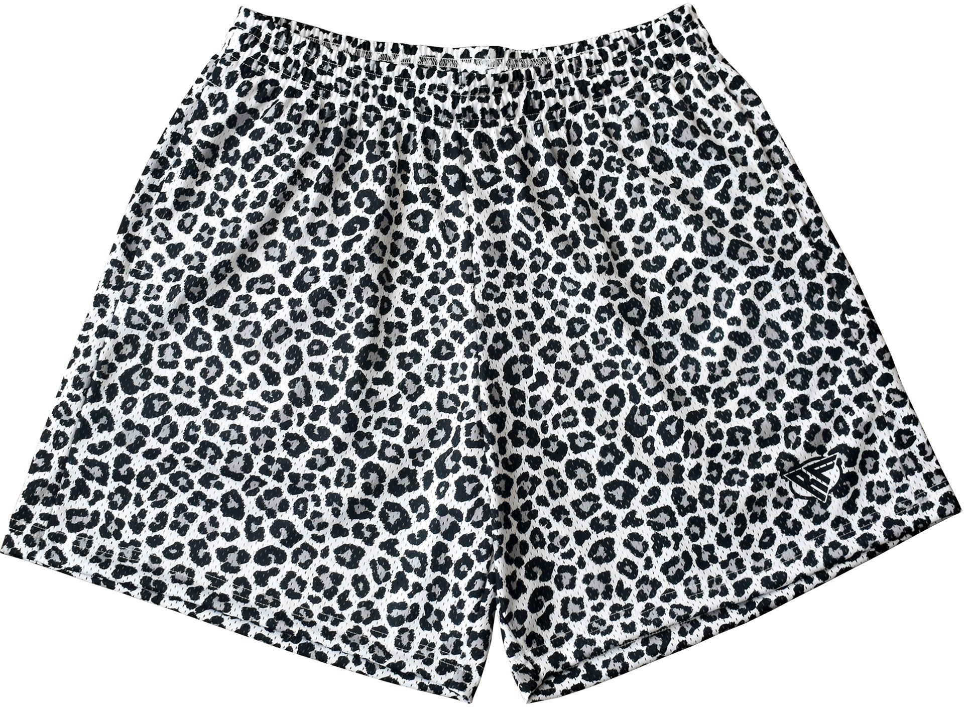 RF Men's Mesh Animal Print Shorts - Cheetah - White – RFwear