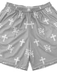 RF Wear Mesh Cross Shorts - Grey -White
