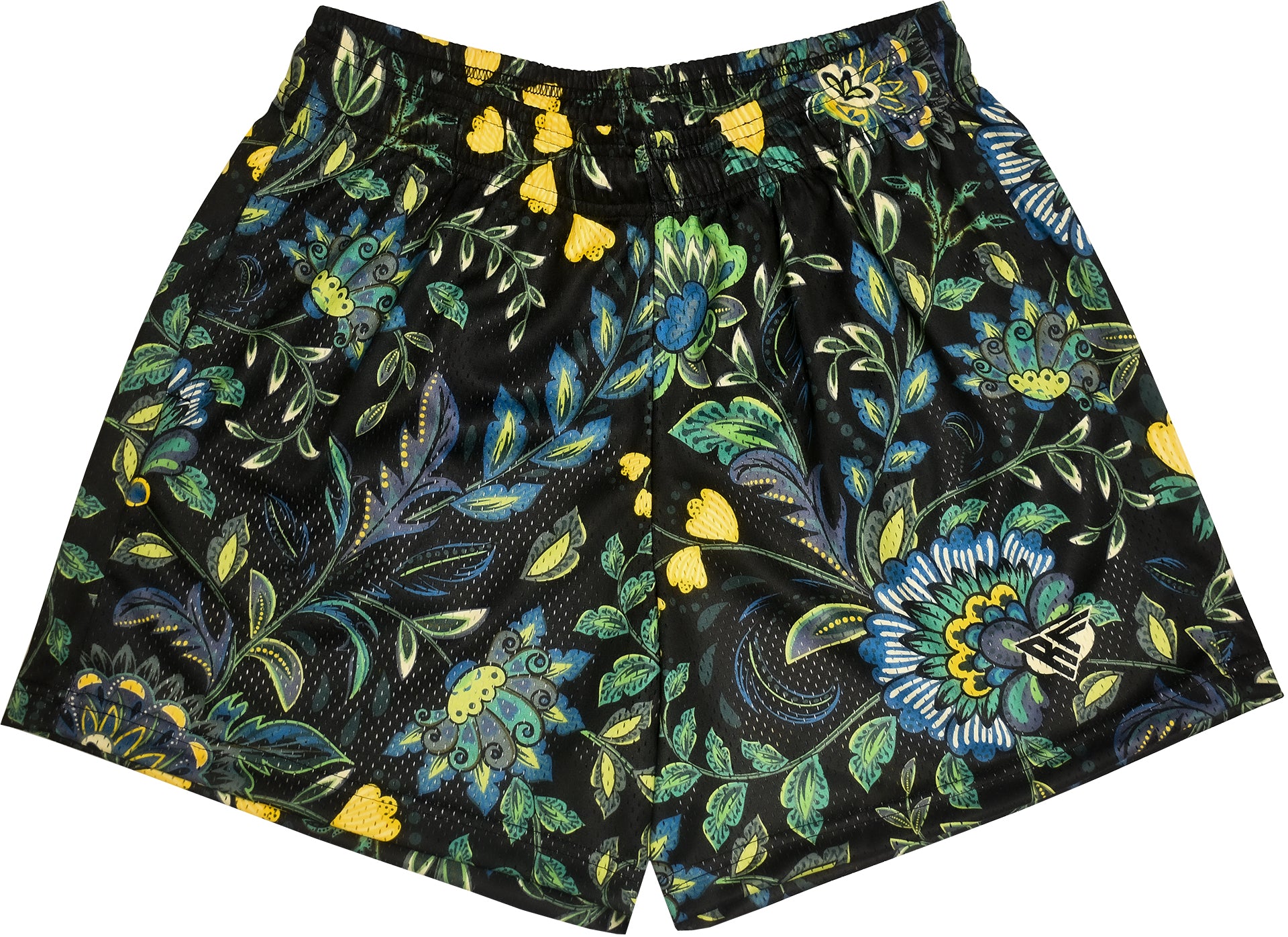 RF Wear Men's Mesh Floral Shorts 2.0 - Black/Blue/Green/Yelllow