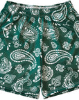 RF Wear Mesh Paisley Shorts - Green/White