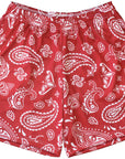 RF Wear Mesh Paisley Shorts - Red/White