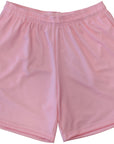 RF Wear Men's Mesh Solid Color Shorts - Pink