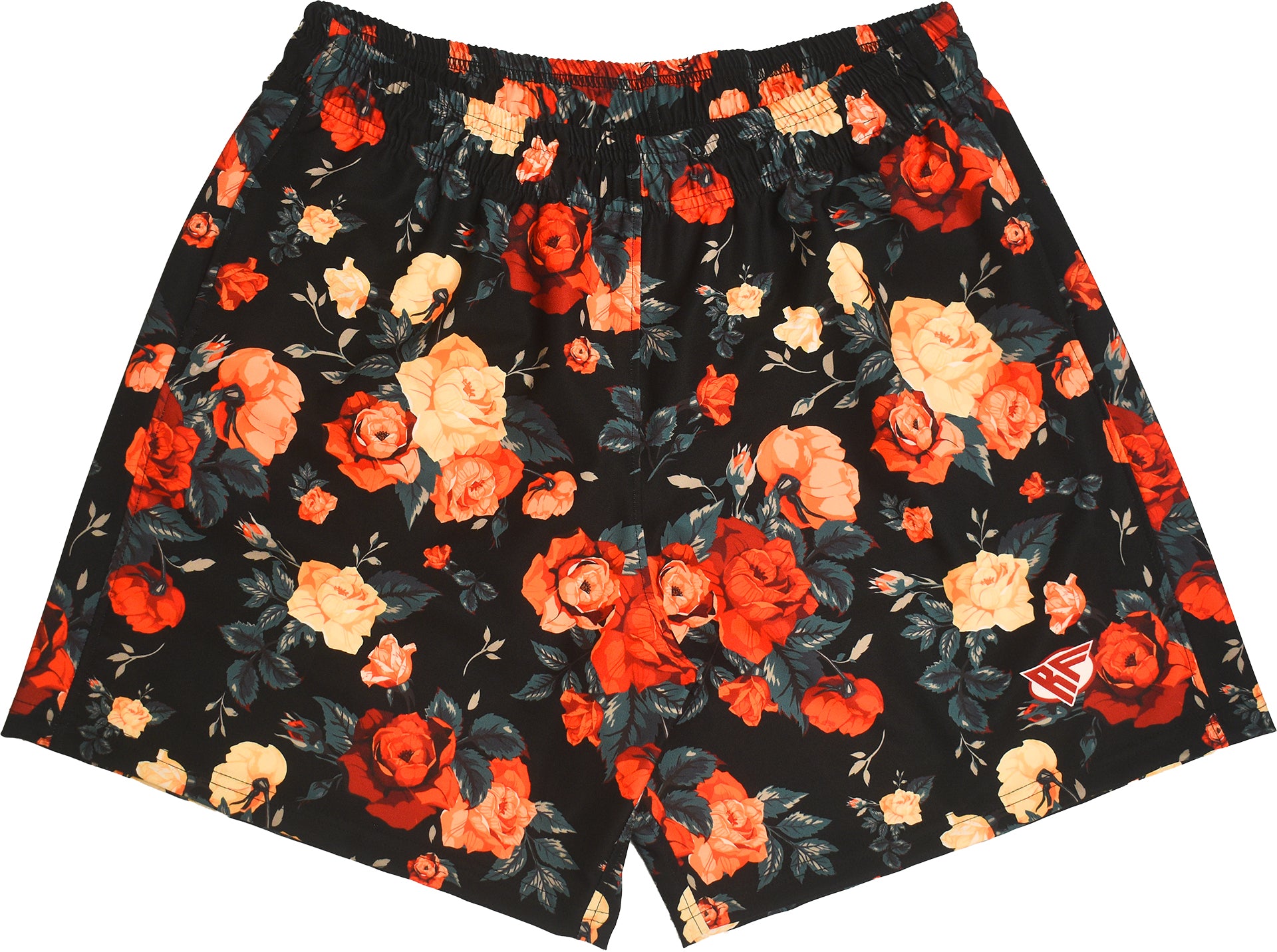 RF Wear Swim Trunks - Floral (Lined) - Black/Multicolored
