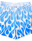 RF Wear Women's Flame Shorts - White/Blue
