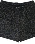 RF Wear Women's Leopard Shorts - Black/Grey - Made in USA