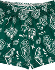 RF Wear Women's Paisley Shorts - Green/White