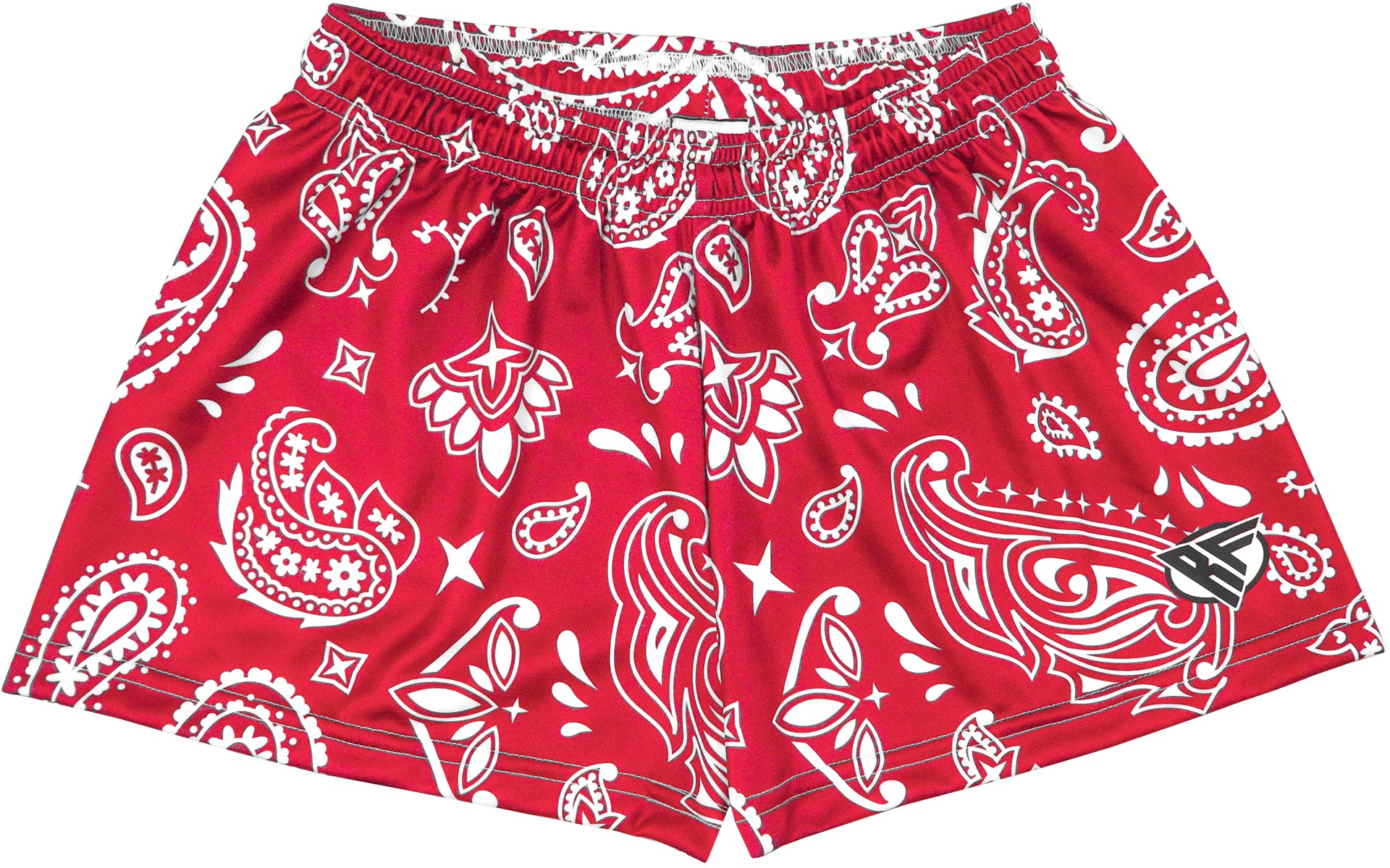 RF Wear Women's Paisley Shorts - Red/White