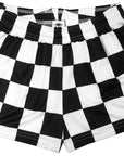 RF-Wear Women's Checkered Shorts in Black/White