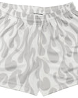 RF-Wear Women's Flame Shorts in White/Grey