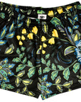 RF-Wear Women's Floral 2.0 Shorts - Black/Blue/Yellow