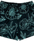 RF-Wear Women's Floral Shorts - Black/Teal