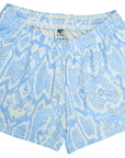 RF Wear Women's Snakeskin Shorts - Baby Blue - Front