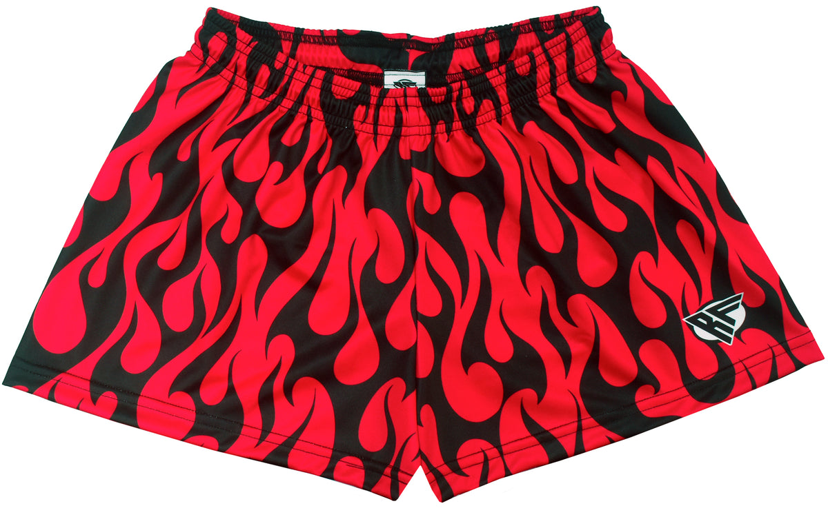 RF Women's Flame Shorts - Black/Red – RFwear