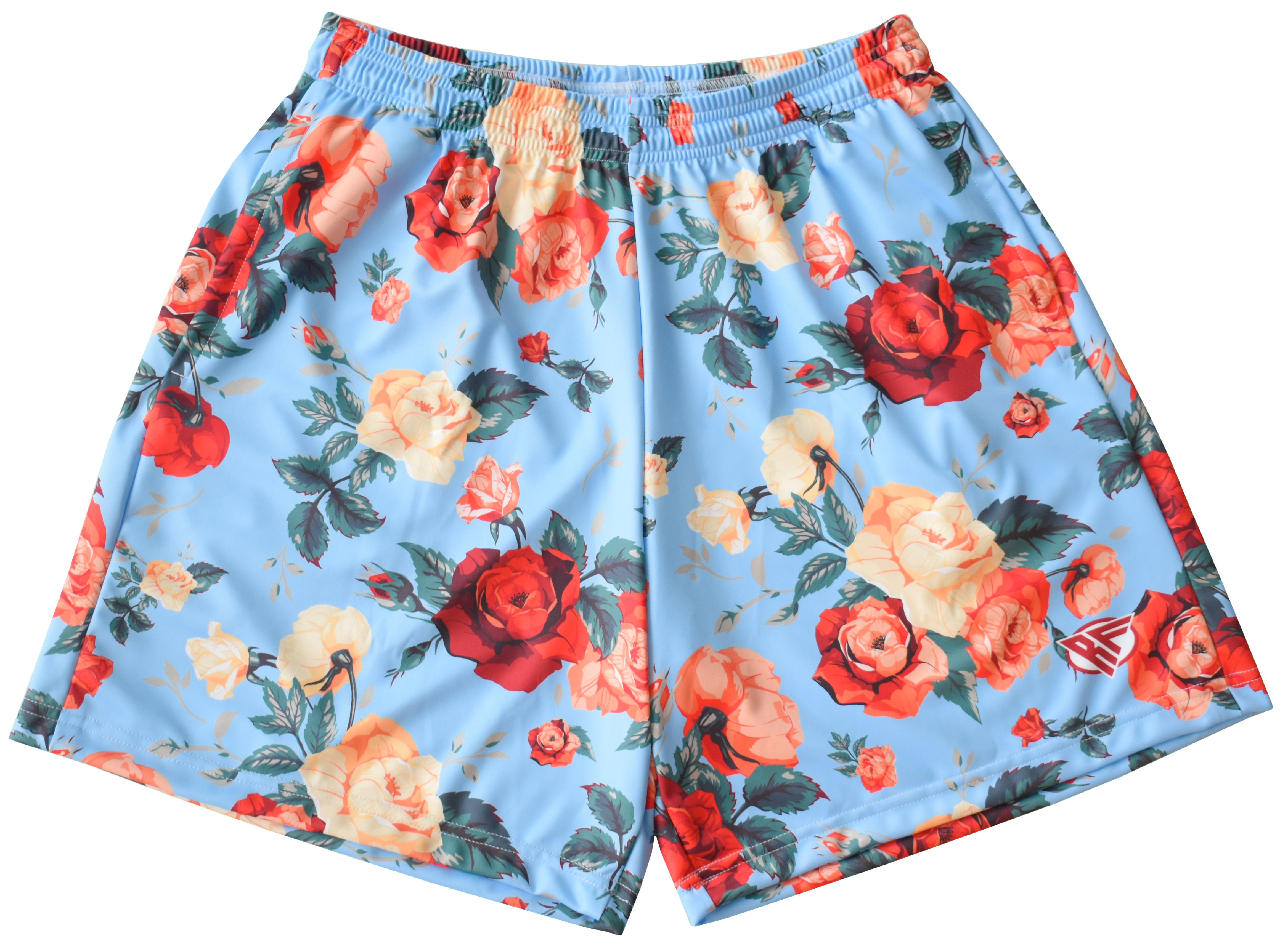 RF Floral Shorts - Sky Blue – RFwear
