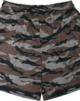 RF Wear Men's Mesh Tiger Camo Shorts - Brown