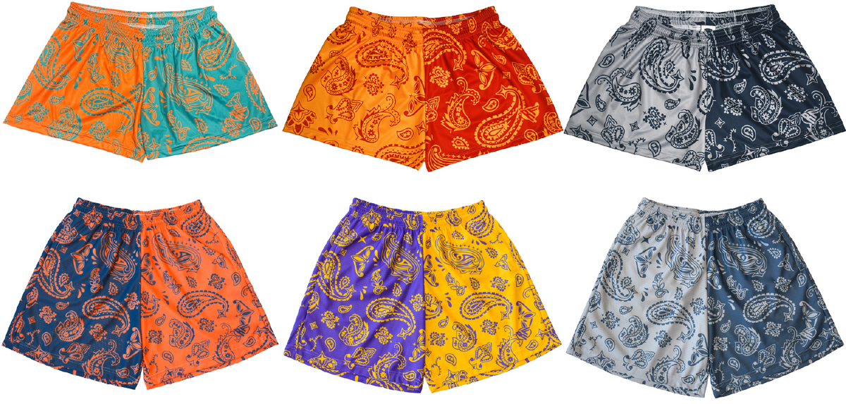 Men's Split Paisley Shorts