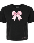 RF Women's Heavyweight Boxy T-Shirt - Pink Bow