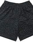 RF-Wear Men's Animal Print Shorts - Leopard in Black