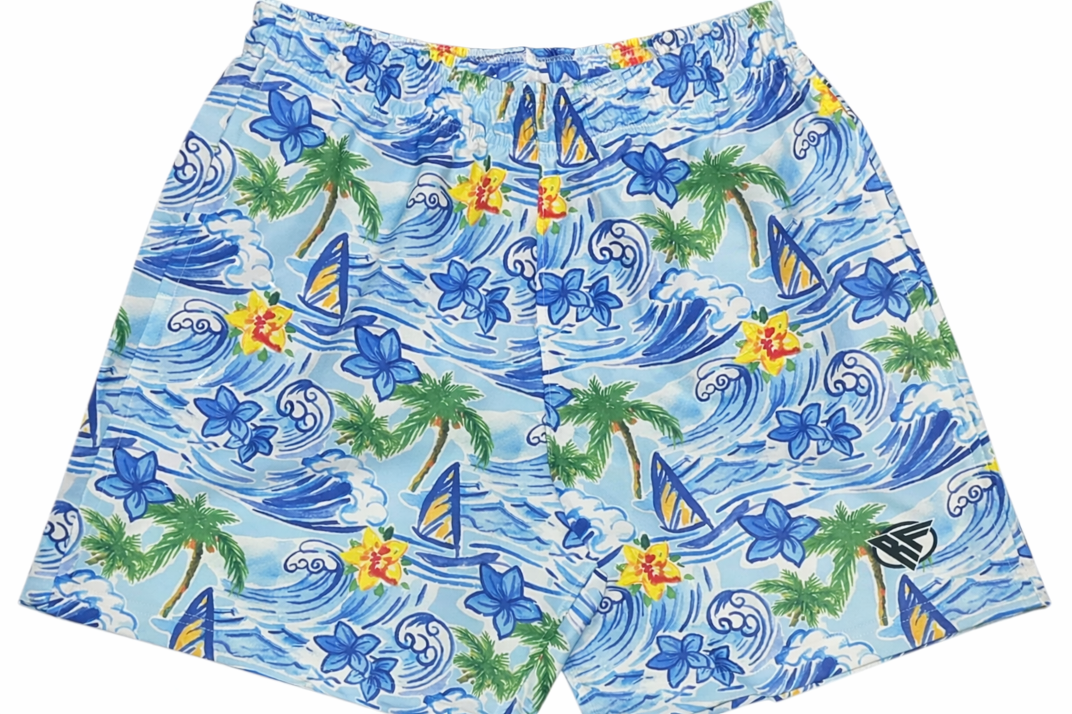 RF-Wear Men's Hawaiian Shorts in Blue