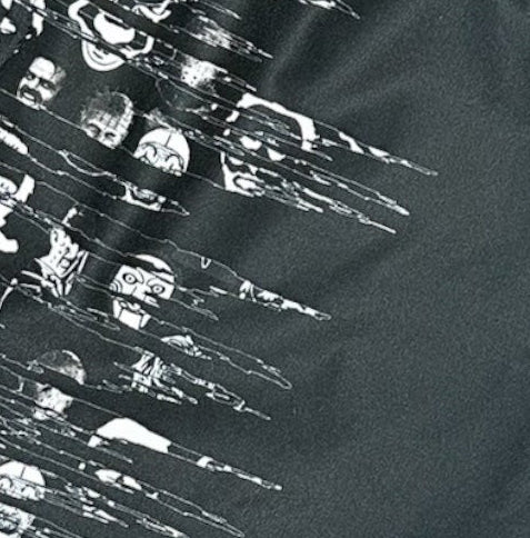 Close-up of RF-Wear Men's Horror 2.0 Shorts in Black