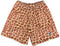 RF-Wear Men's Mesh Animal Print Shorts  - Giraffe - Brown/Yellow